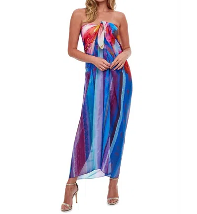 Gottex Full Length Pareo Cover Up In Got Italian Summer In Multi