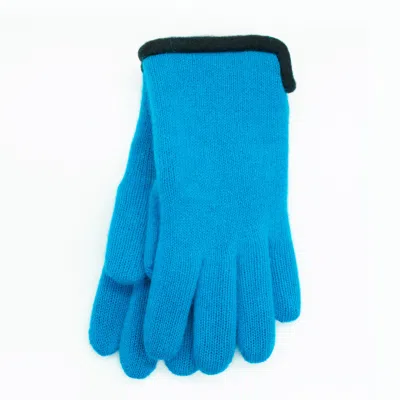 Portolano Gloves With Fleece Lining In Blue