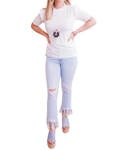 Shop Hayden La Nothing Basic Here Ribbed Top In White
