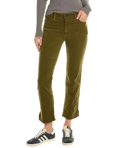 Shop Askk Ny Fatigue Mid Rise Straight Jean In Green