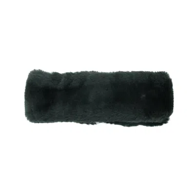 Portolano Faux Fur Headband In Black