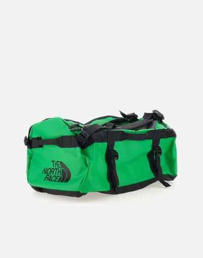 Shop The North Face Base Camp Duffel Men's Travel Bag Black/green In 黑色/绿色