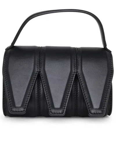 Shop Yuzefi Three Bag In Black Leather Woman
