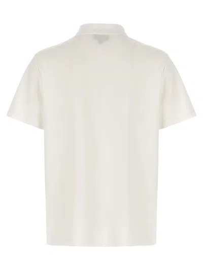 Shop Apc A.p.c. Logo Embroidery Polo Shirt In White