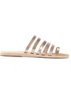 Ancient Greek Sandals Niki Metallic Leather Sandals