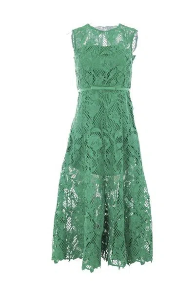 Shop Self-portrait Self Portrait Dresses In Green