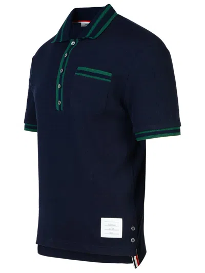 Thom Browne Polo - Azul Oscuro In Navy