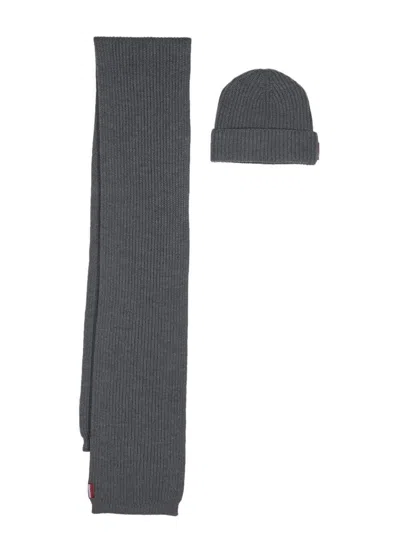 Dsquared2 Men's Ribbed Knit Set In Gray