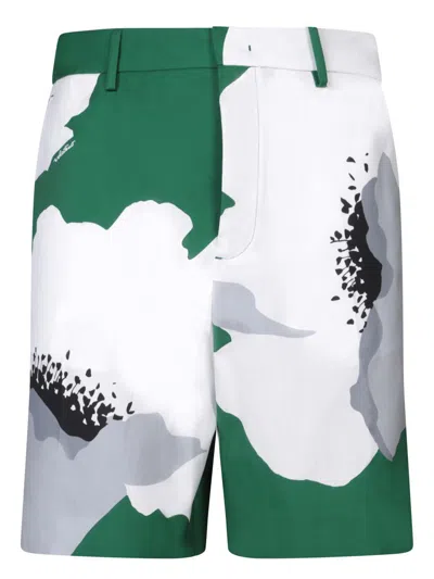 Shop Valentino Shorts In Green