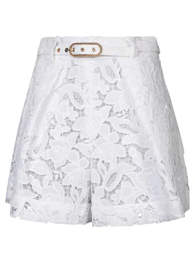 Shop Zimmermann Shorts In White