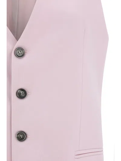 Shop Ami Alexandre Mattiussi Ami Paris Blazers & Vests In Powder Pink