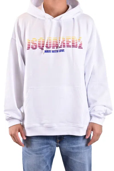 Dsquared2 Dsquared White Cotton Sweatshirt In White