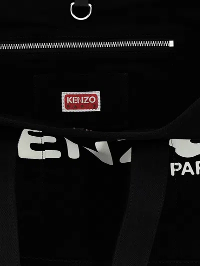Kenzo Utility Shopping Bag In White/black