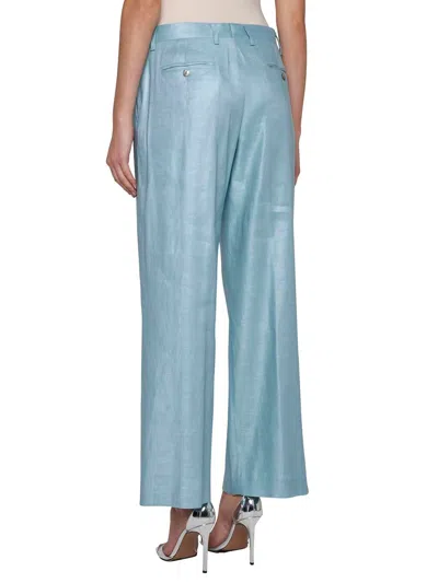 Shop Lardini Classic Trouser In Azzurro