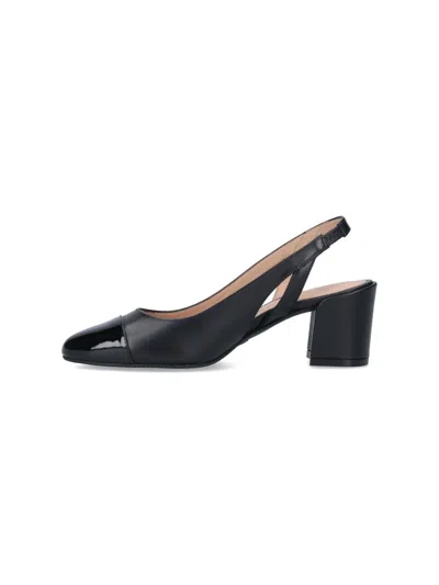 Stuart Weitzman Maeve Mesh Mary Jane Slingback Pumps In Black