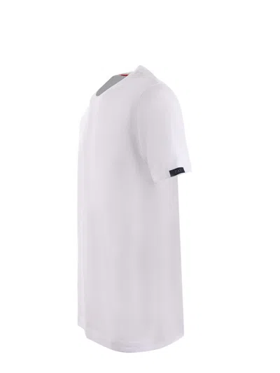 Fay Logo-patch Cotton T-shirt In White