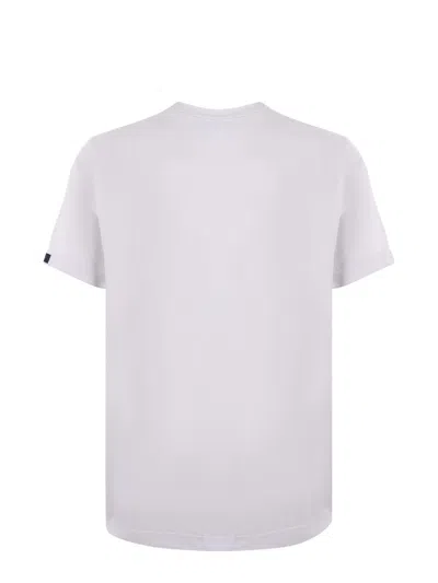 Fay Logo-patch Cotton T-shirt In White