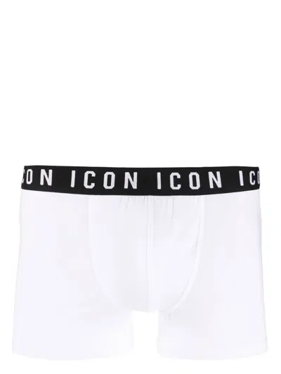 Shop Dsquared2 Logo Waistband Boxer In White