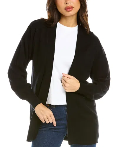 Shop Lea & Viola Pleated Wool & Cashmere-blend Top In Black