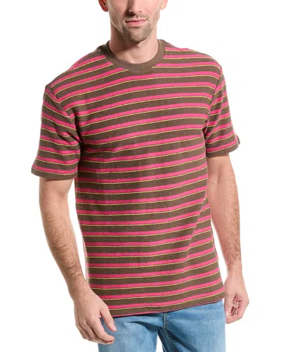 Shop Scotch & Soda Structured Stripe T-shirt In Multi