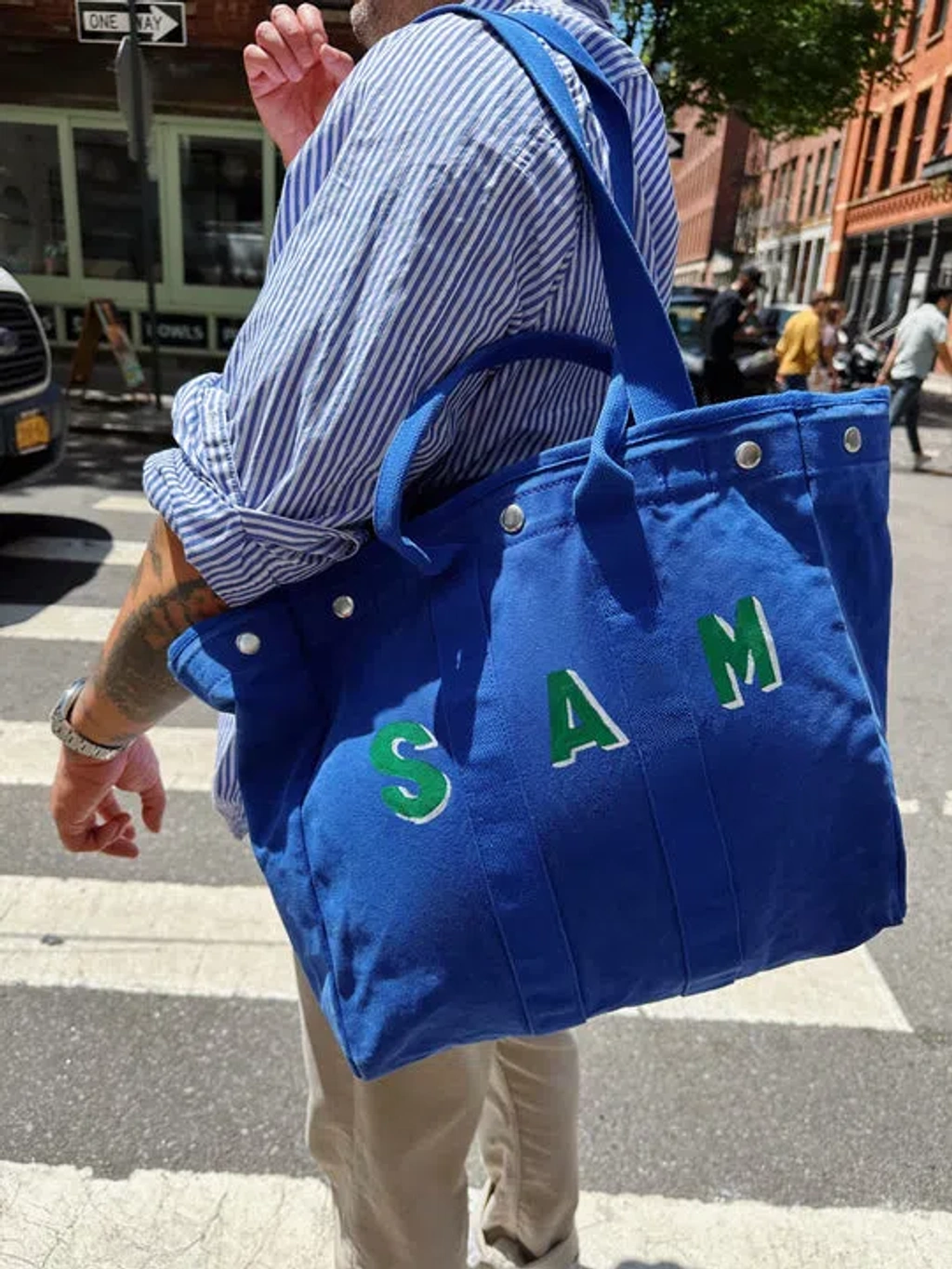 Alex Mill The Perfect Weekday Tote In Cobalt | ModeSens