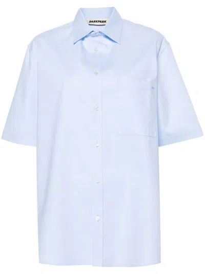 Darkpark Shirt With Logo In Clear Blue