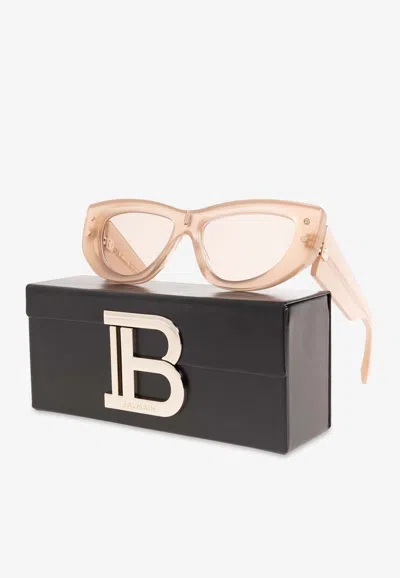 Balmain B-muse Cat-eye Sunglasses In Brown