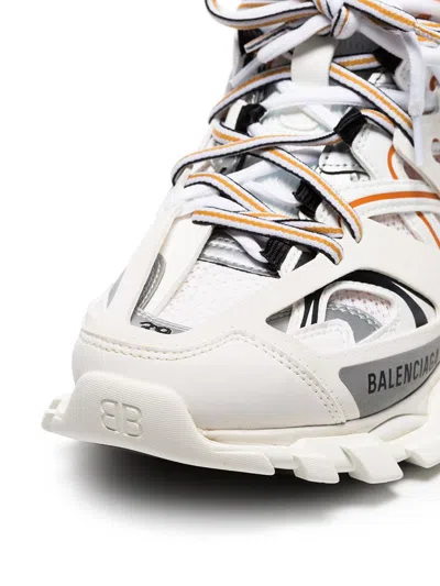 Balenciaga Multicolor Mesh And Rubber Track Sneakers In White