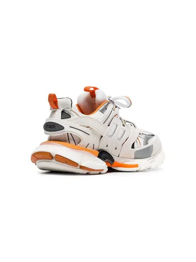 Balenciaga Multicolor Mesh And Rubber Track Sneakers In White
