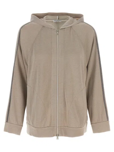 Shop Brunello Cucinelli 'monile' Hoodie In Multicolor