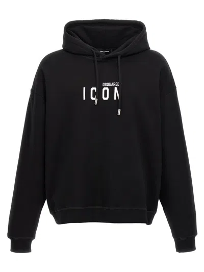 Shop Dsquared2 Logo Print Hoodie In Black