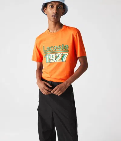 Lacoste Men's Turtle T-shirt In Orange In Orange