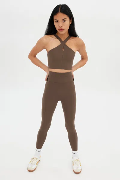 Girlfriend Collective Café Becca X Neck Bra