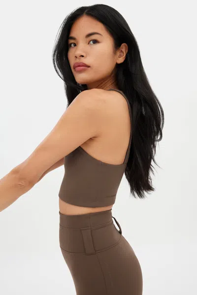 Girlfriend Collective Café Becca X Neck Bra