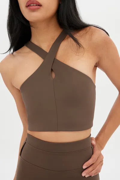 Girlfriend Collective Café Becca X Neck Bra