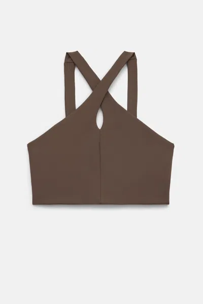 Girlfriend Collective Café Becca X Neck Bra