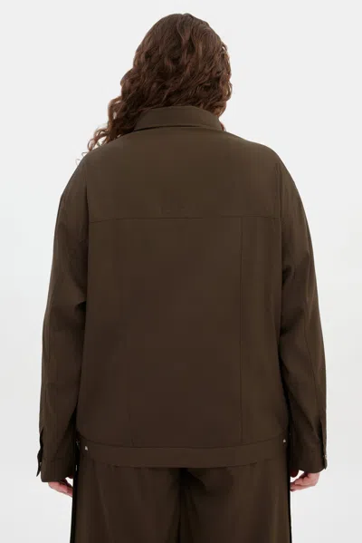 Girlfriend Collective Chestnut Wendy Tie Shacket