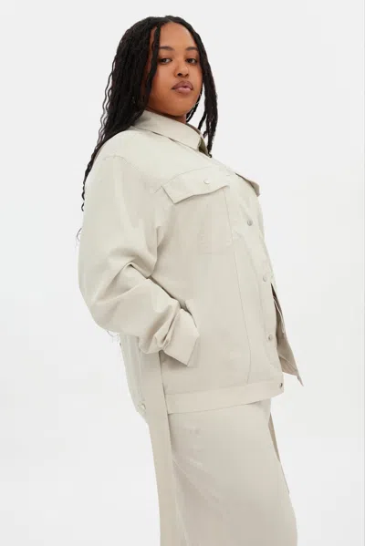 Girlfriend Collective Marble Wendy Tie Shacket