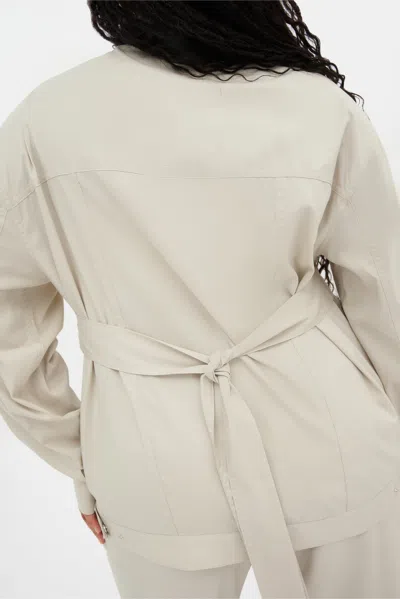 Girlfriend Collective Marble Wendy Tie Shacket