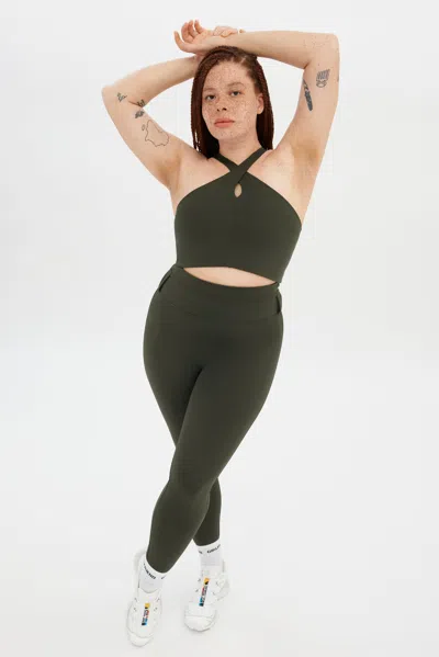 Girlfriend Collective Terrace Becca X Neck Bra