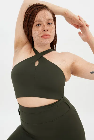 Girlfriend Collective Terrace Becca X Neck Bra