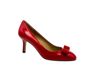 Ferragamo Pumps Serina Patent Leather In Red