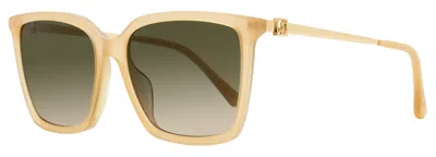 Jimmy Choo Women's Square Sunglasses Totta /g Fwmha Nude/gold 56mm In Multi