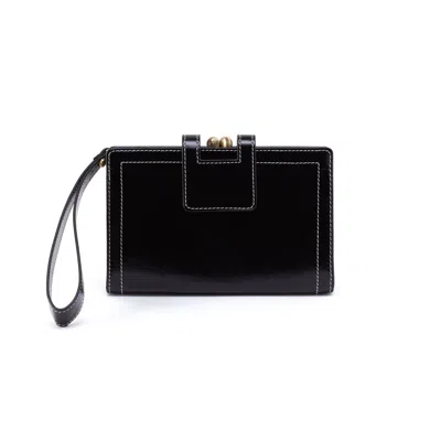 Hobo Women's Violet Wristlet In Black In Black