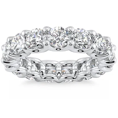 Pompeii3 5ct Diamond Eternity Wedding Ring U Prong Anniversary Band 14k Gold Lab Grown In Multi