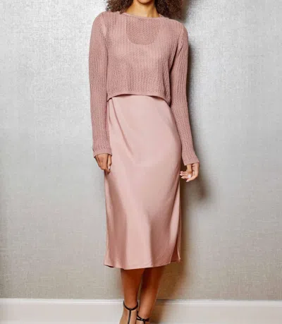 Design History Lex Combo L/s In Dusty Rose In Pink