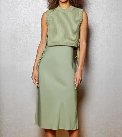 Design History Jess Sleeveless Combo In Matcha In Green