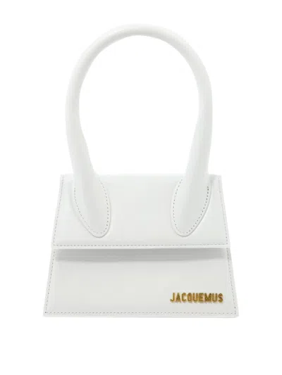 Jacquemus Women's Le Chiquito Moyen Leather Bag In White