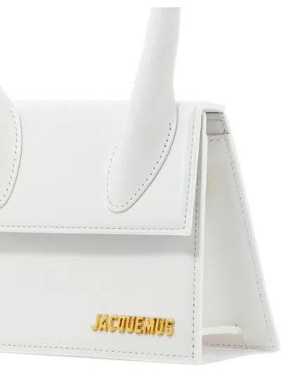 Jacquemus Women's Le Chiquito Moyen Leather Bag In White