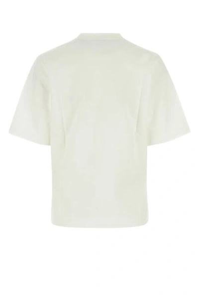 Burberry Crew Neck Floral Motif Short Sleeves T-shirt In White